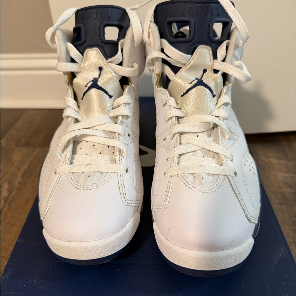 Jordan Retro 6 White Midnight Navy